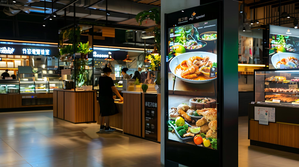 Food outlets digital signage